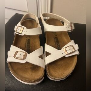 Birkenstock White Sandals with Buckles